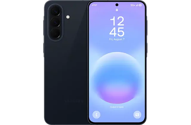 Back and front view of Galaxy A57 5G (A576) for model identification