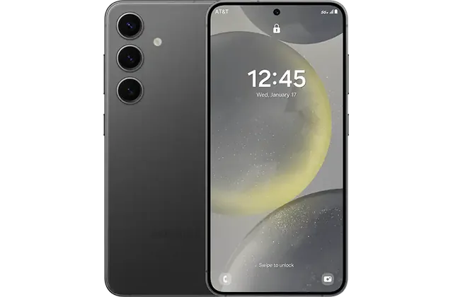 Back and front view of Galaxy S24 for model identification